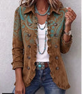 Palmer Tobacco Paisley Ruffle Jacket