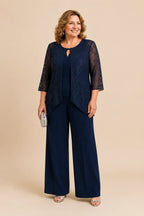 Madison | Layered Lace Suit