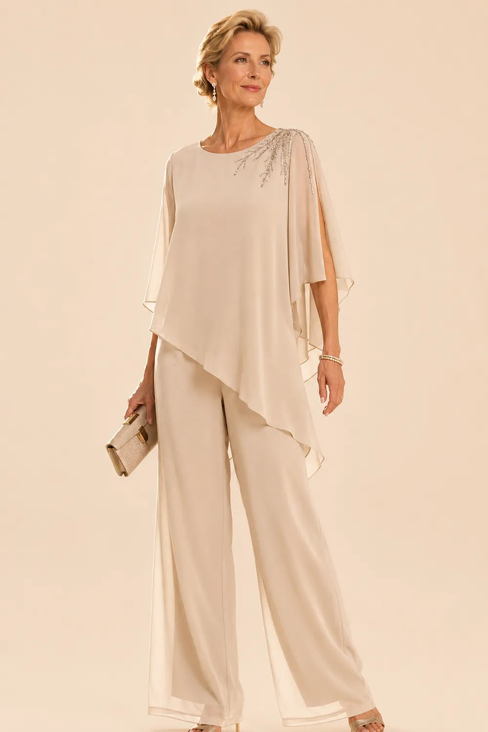 Addison | Embellished Chiffon Outfit