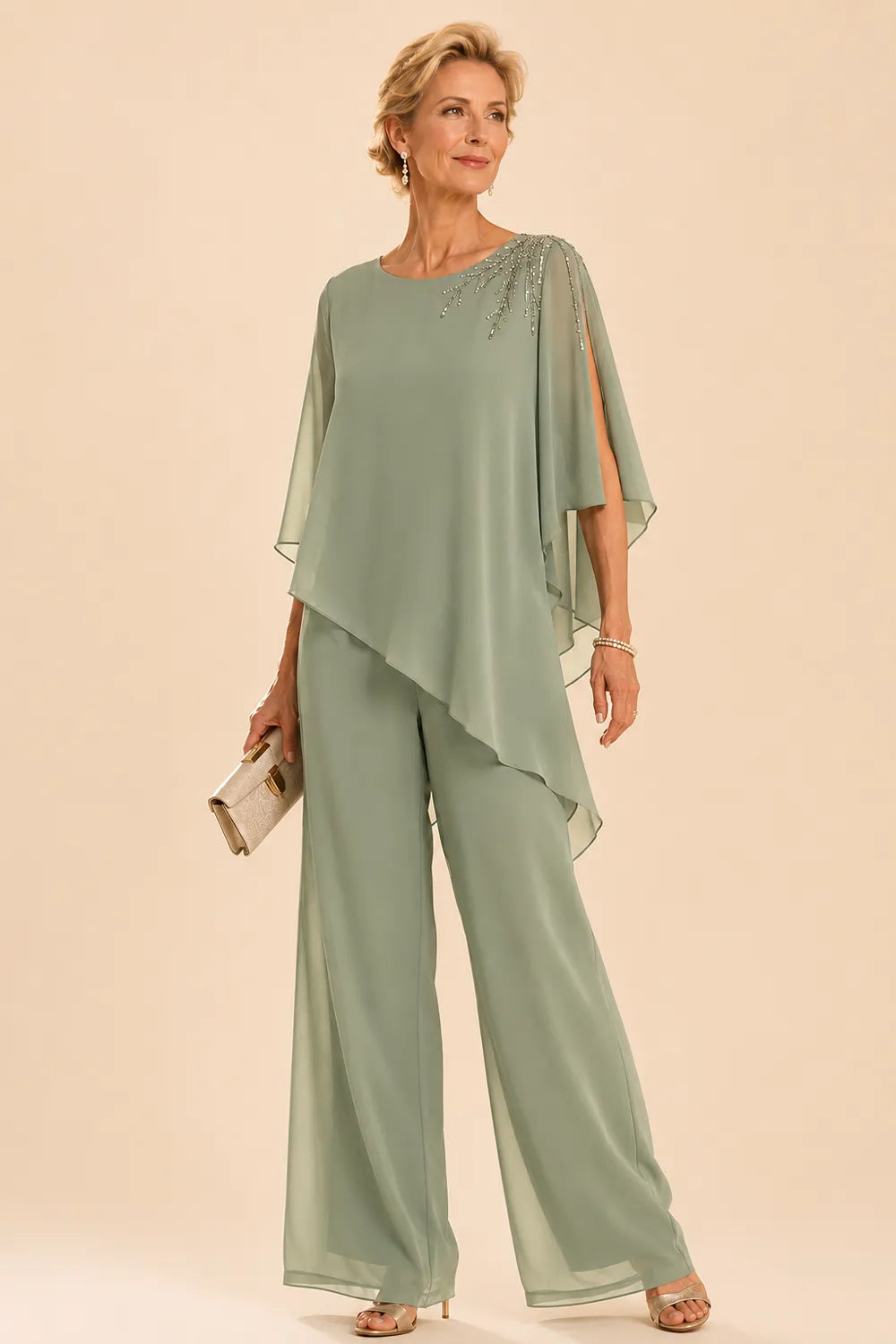 Addison | Embellished Chiffon Outfit