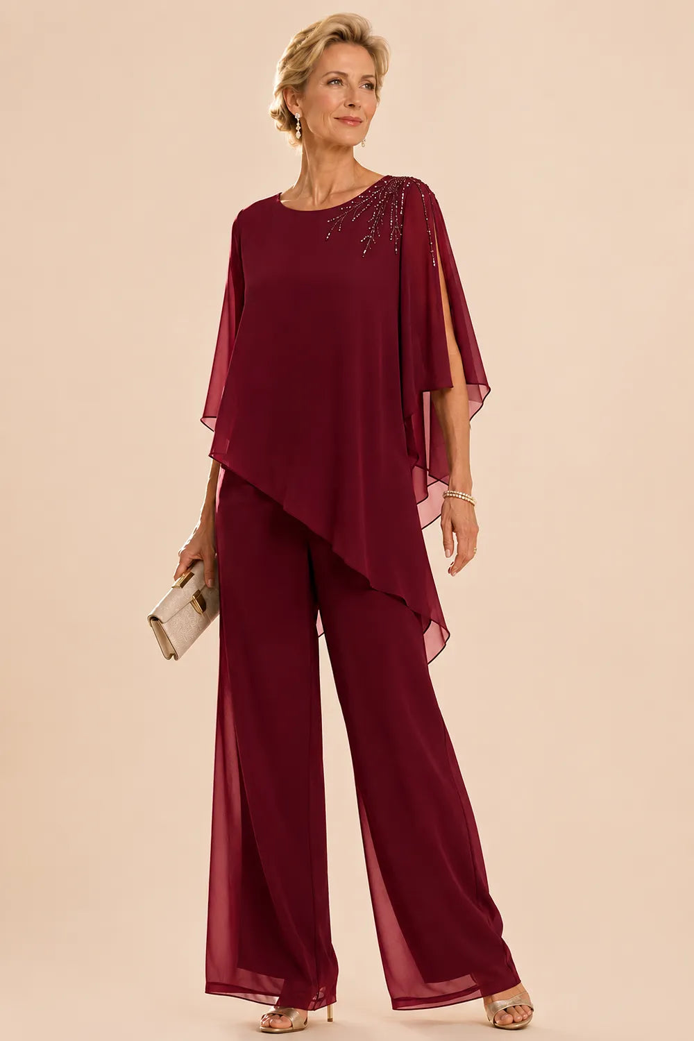 Addison | Embellished Chiffon Outfit