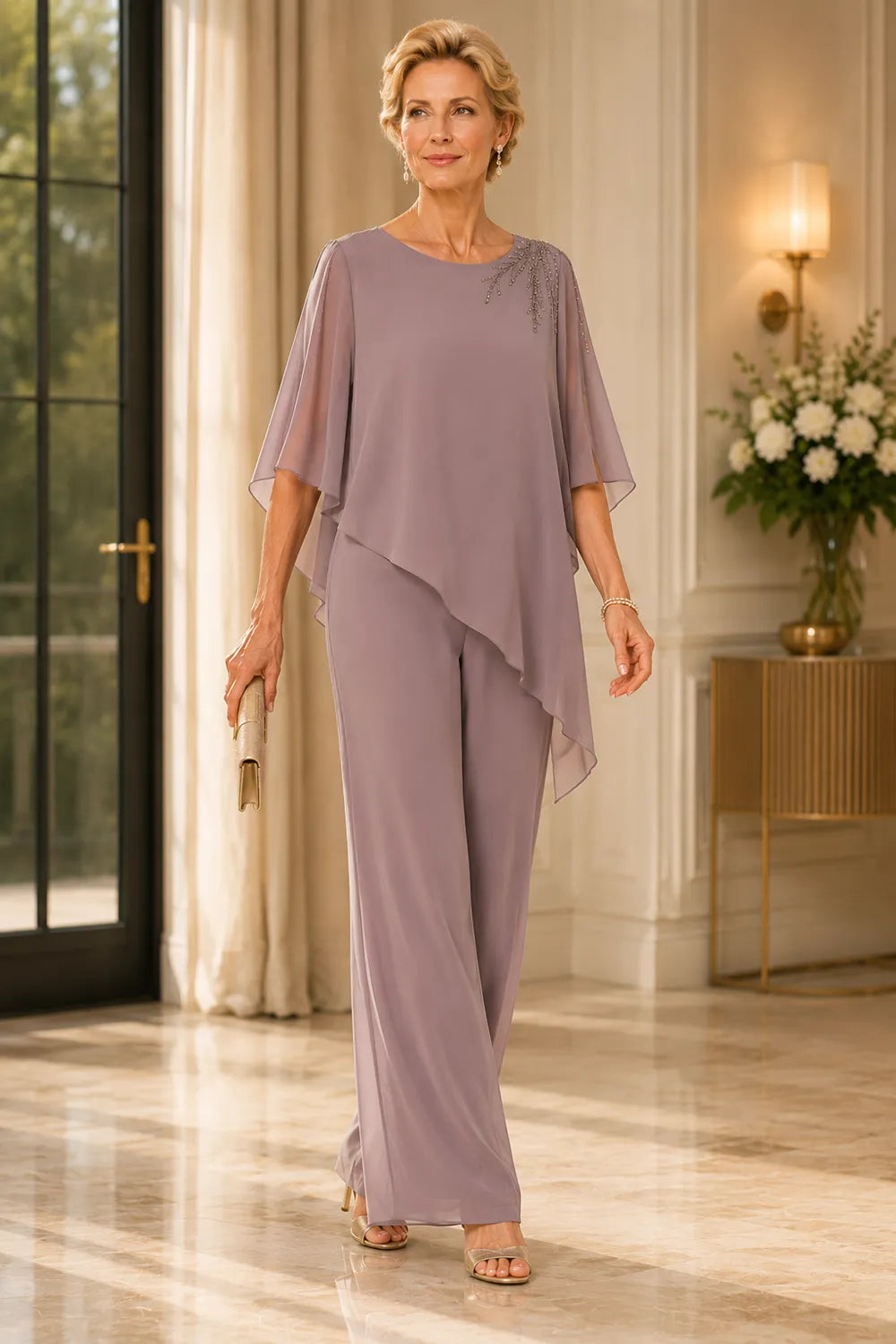 Addison | Embellished Chiffon Outfit