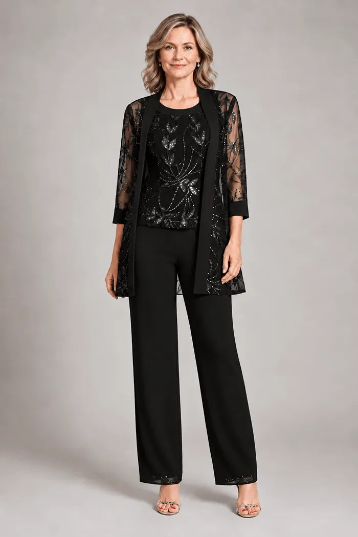Graziana Black | Formal Chiffon Set
