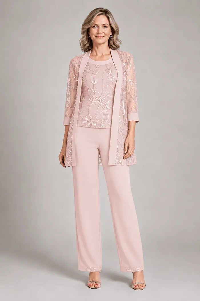 Graziana Candy Pink | Formal Chiffon Set