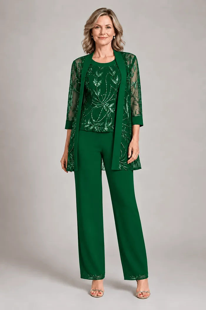 Graziana Emerald | Formal Chiffon Set