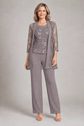 Graziana Grey | Formal Chiffon Set