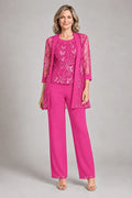 Graziana Bright Fuchsia | Formal Chiffon Set