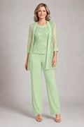 Graziana Light Green | Formal Chiffon Set