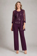 Graziana Plum | Formal Chiffon Set