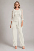 Graziana White | Formal Chiffon Set