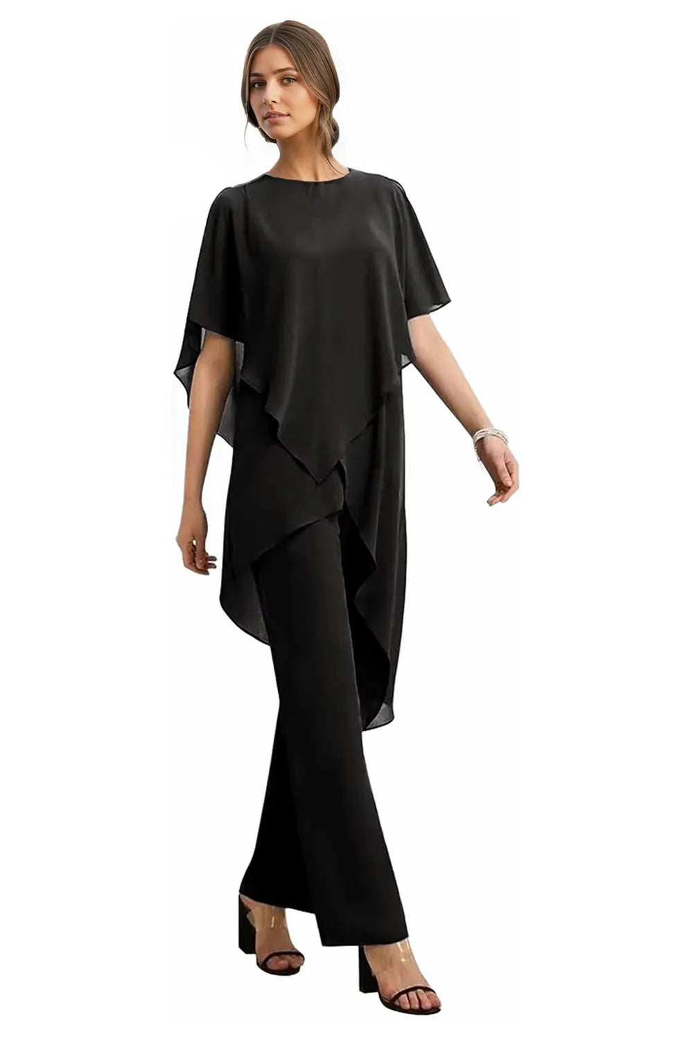 Vivian | Fluid Chiffon Suit