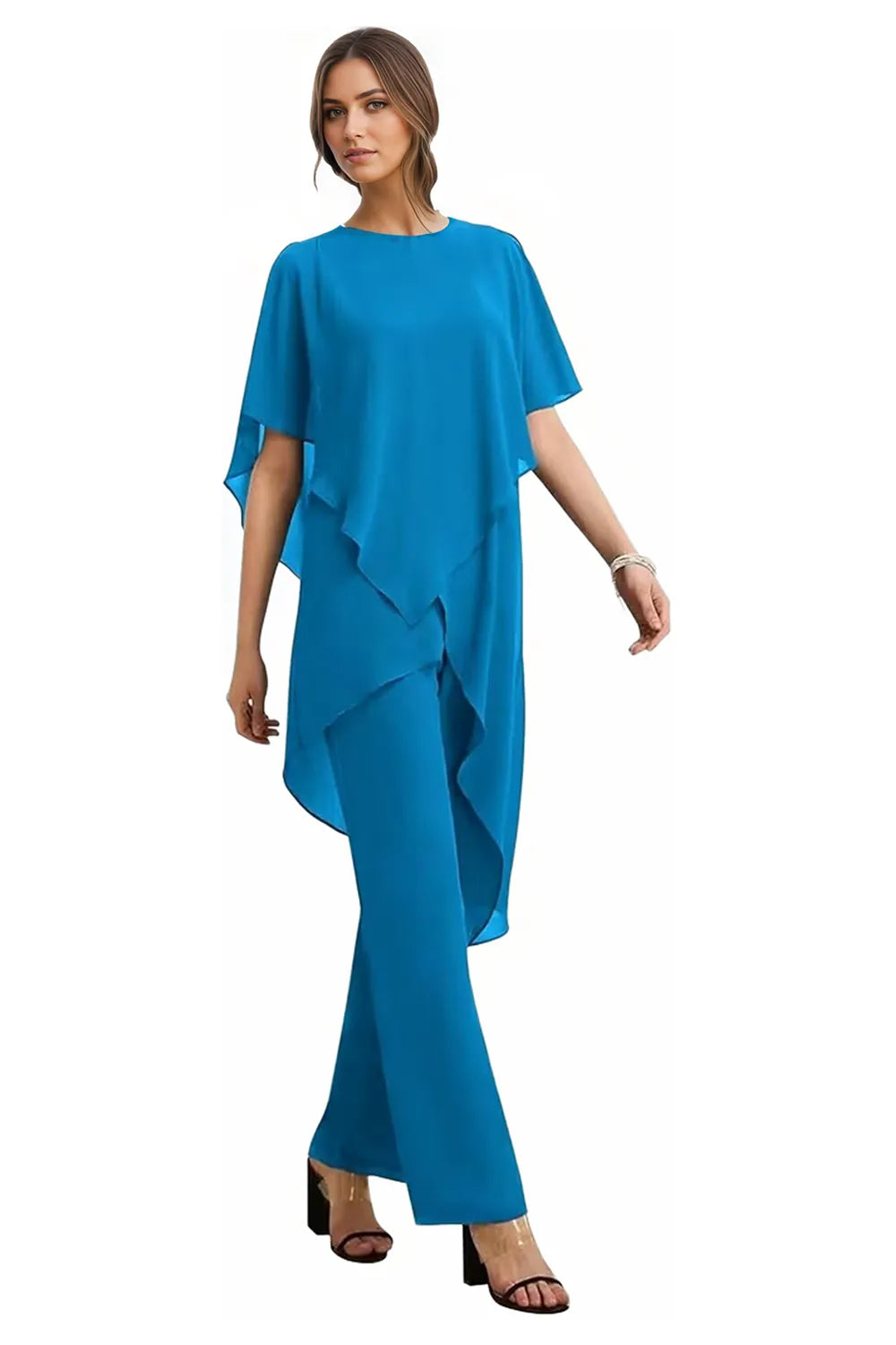 Vivian | Fluid Chiffon Suit