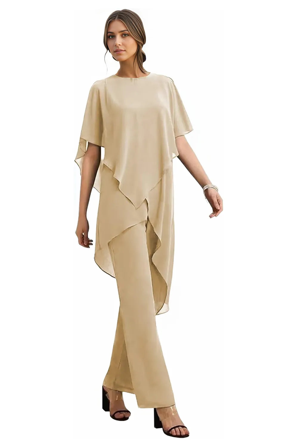 Vivian | Fluid Chiffon Suit
