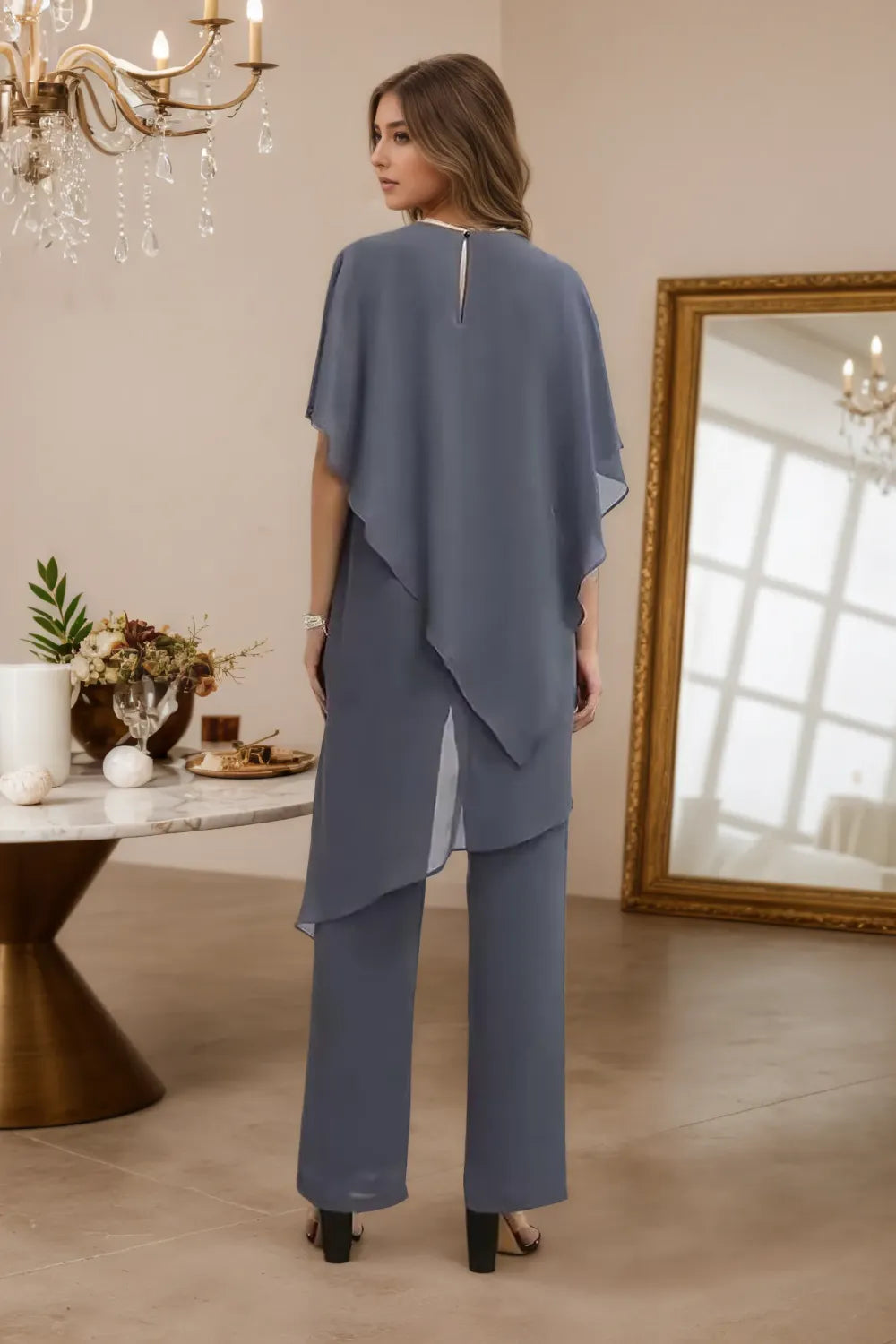 Vivian | Fluid Chiffon Suit