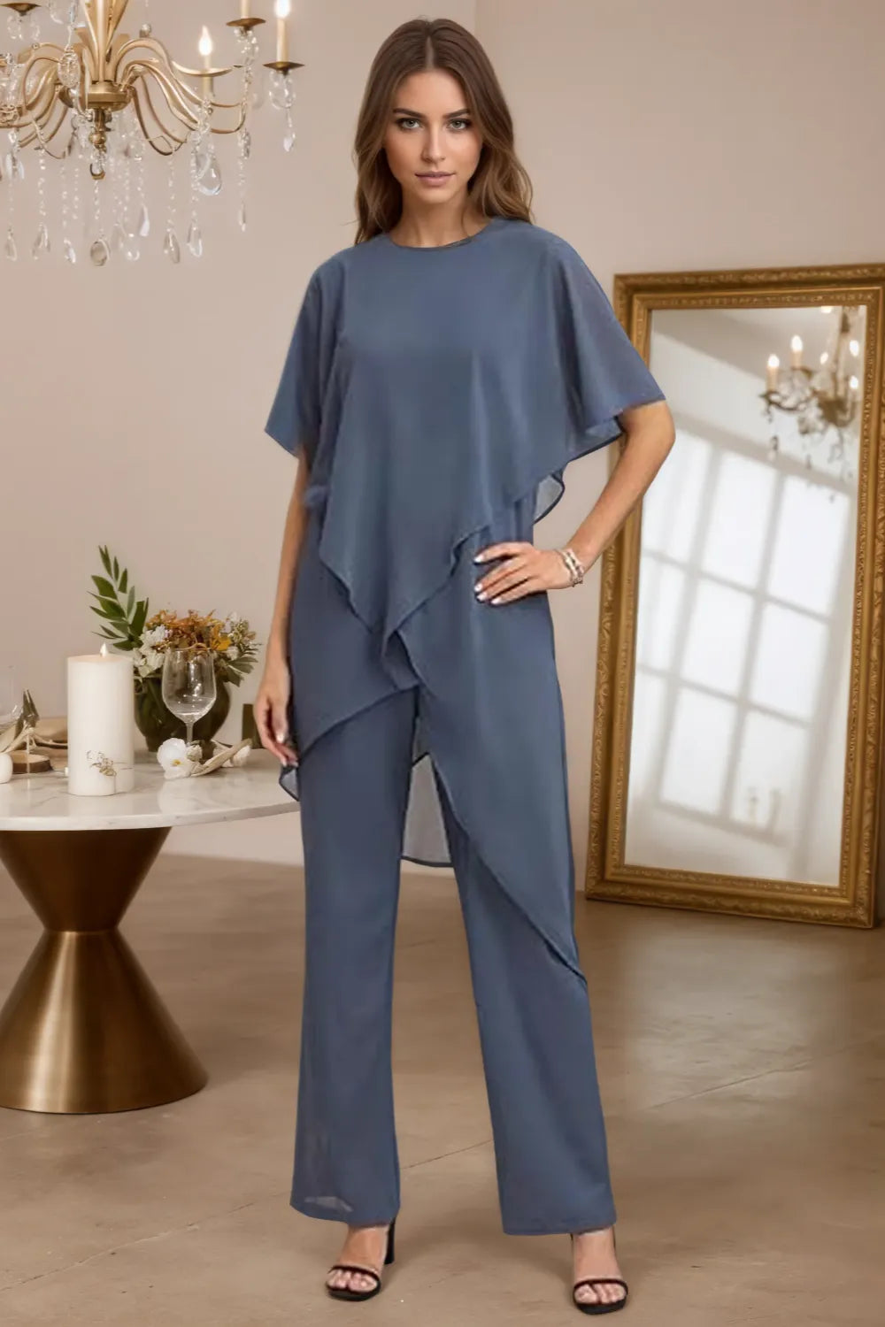 Vivian | Fluid Chiffon Suit