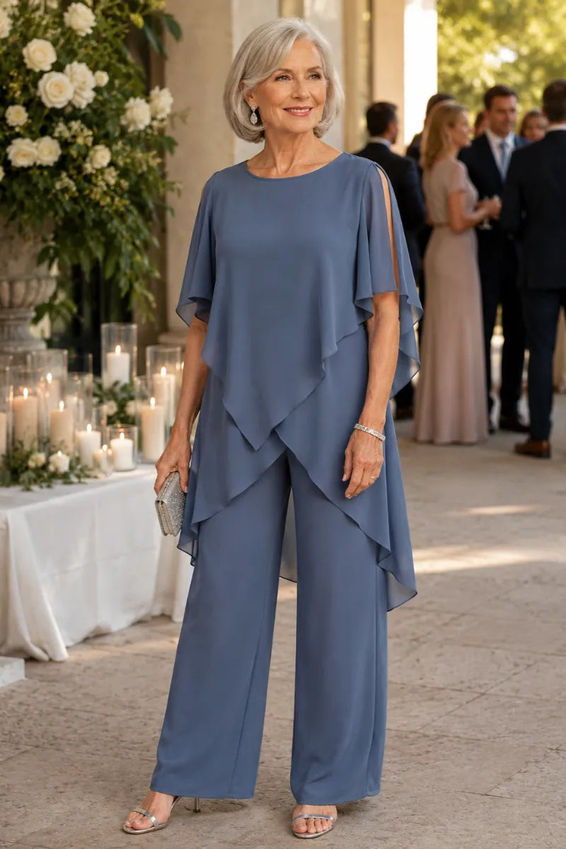 Vivian | Fluid Chiffon Suit