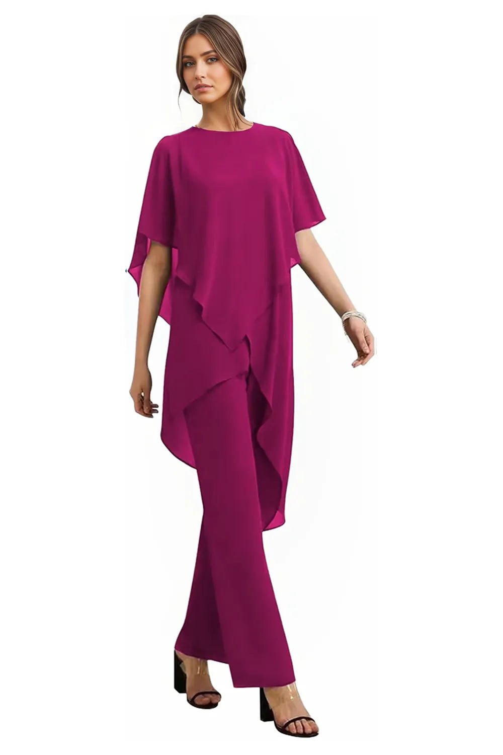 Vivian | Fluid Chiffon Suit