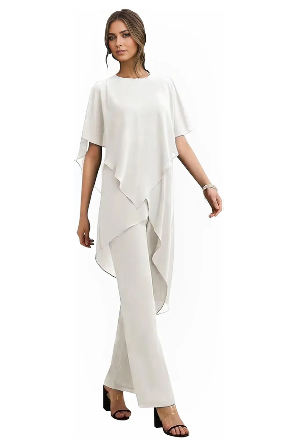 Vivian | Fluid Chiffon Suit