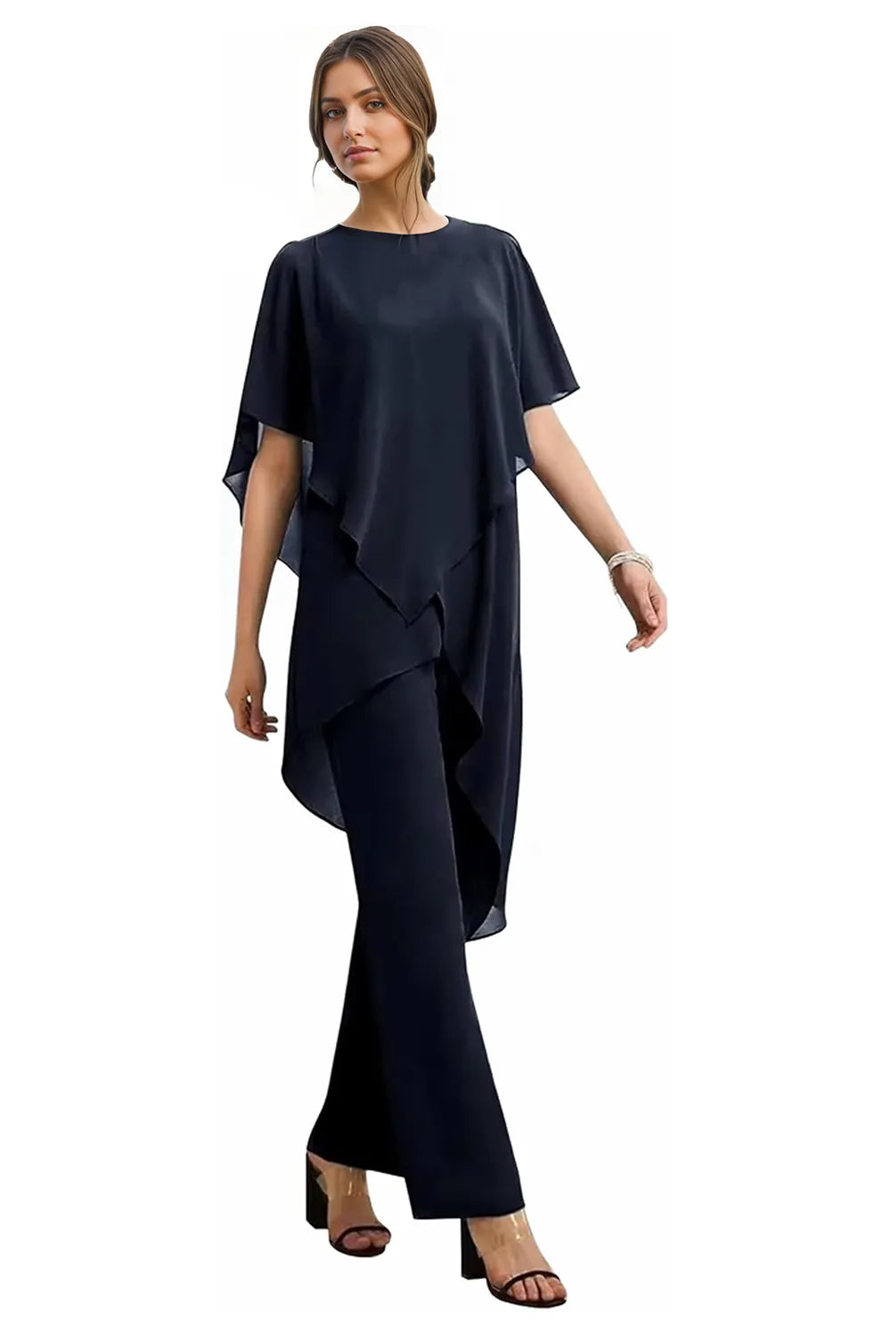 Vivian | Fluid Chiffon Suit