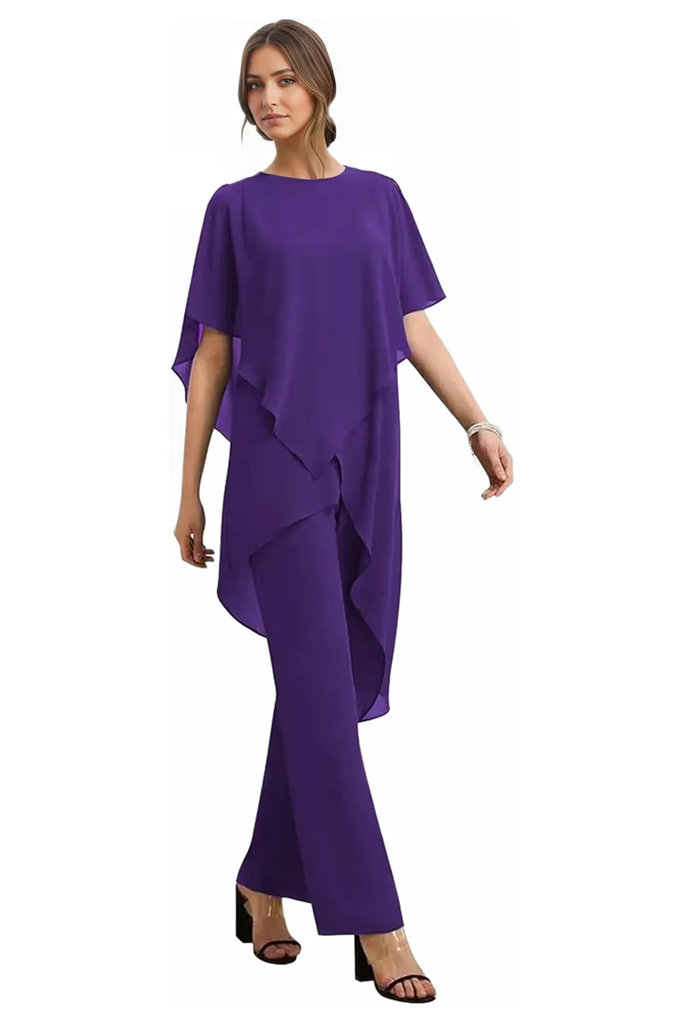 Vivian | Fluid Chiffon Suit