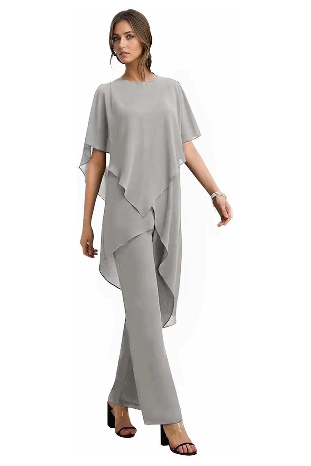 Vivian | Fluid Chiffon Suit