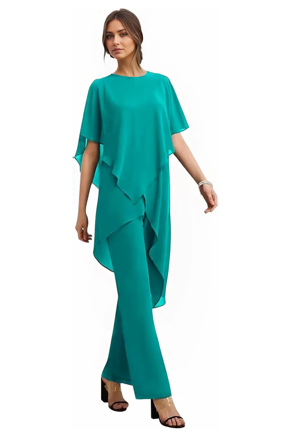 Vivian | Fluid Chiffon Suit