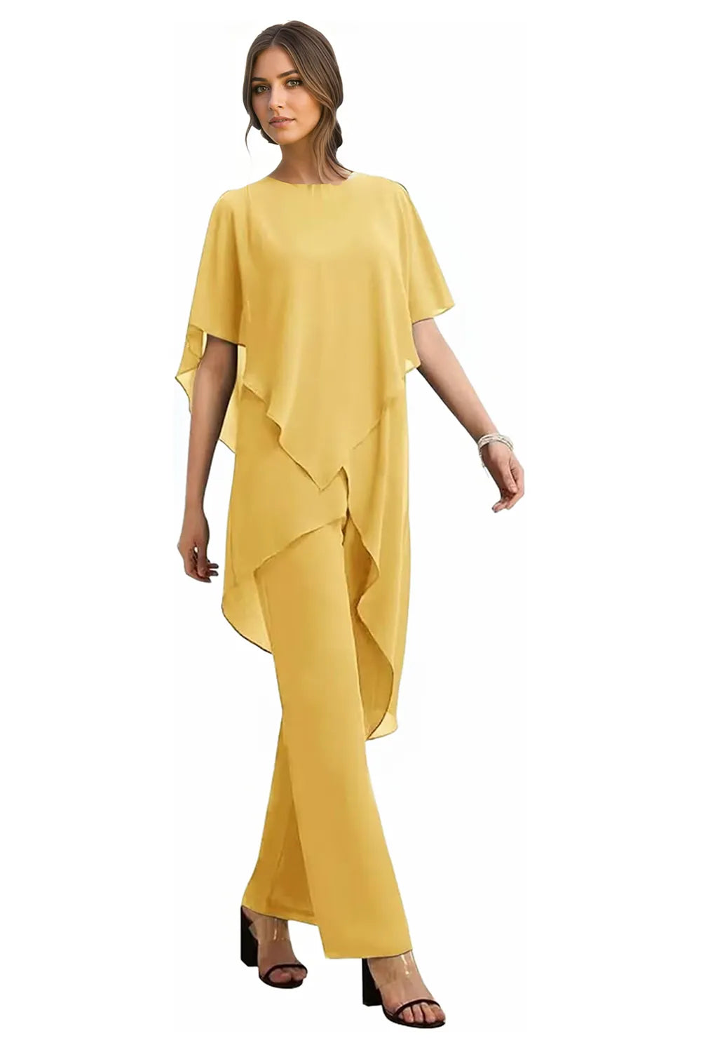 Vivian | Fluid Chiffon Suit