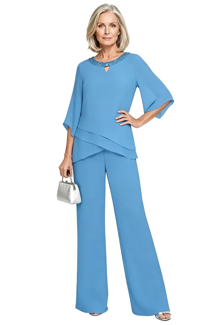 Caroline | Formal Chiffon Suit