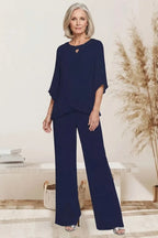 Sophisticated Relaxed-Fit Formal Pant Set