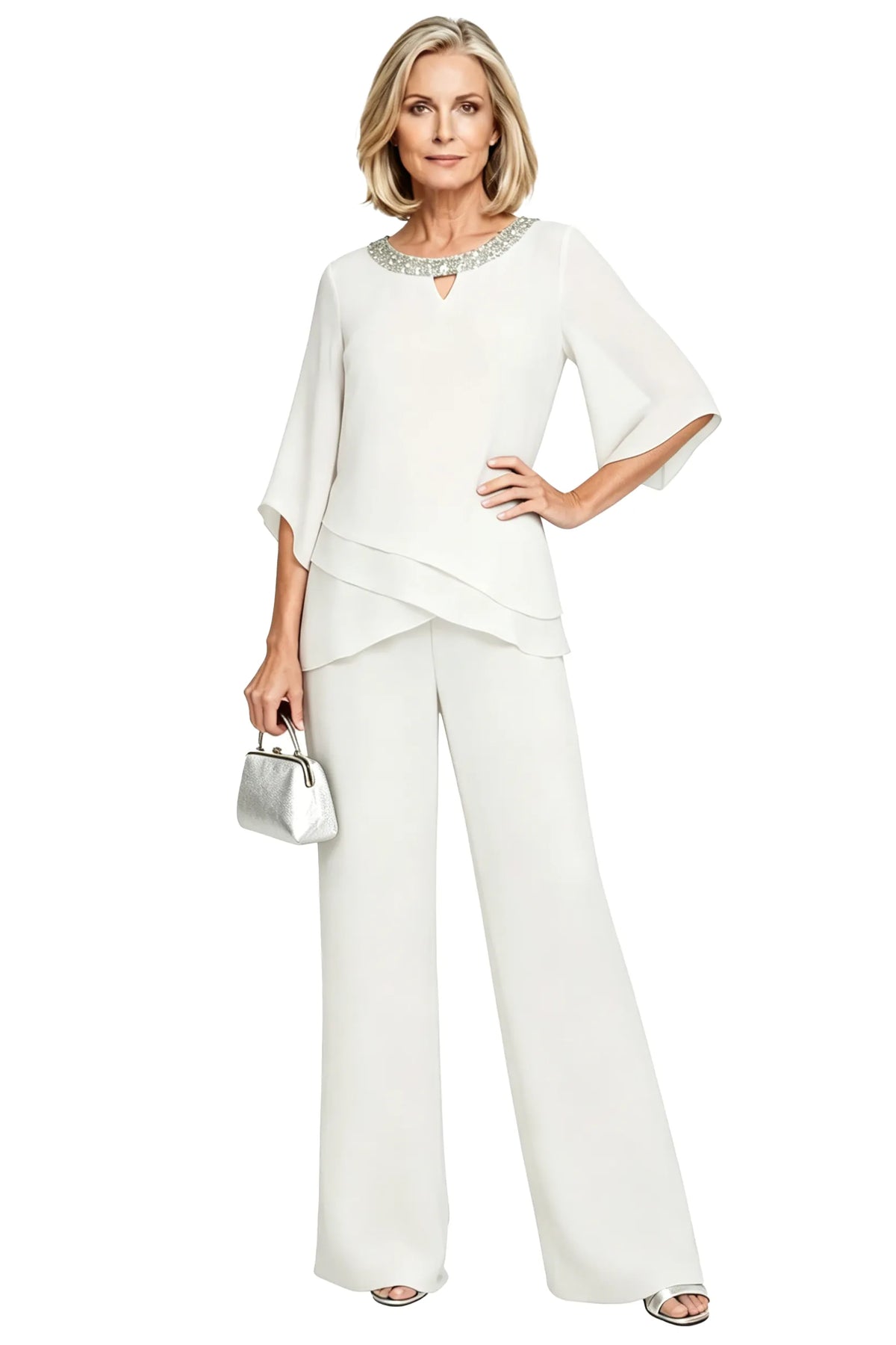 Caroline | Formal Chiffon Suit
