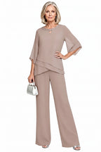 Caroline | Formal Chiffon Suit