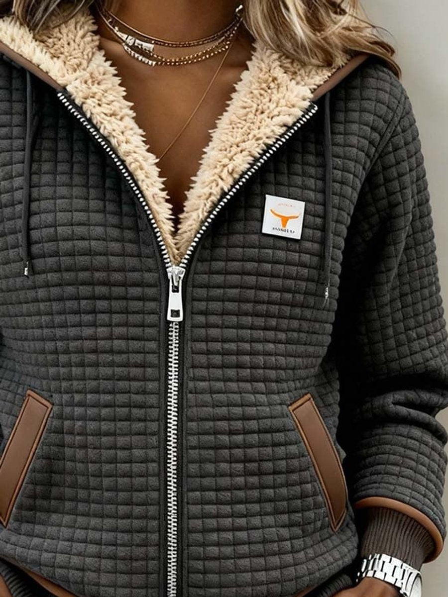 Kendra | Cozy Quilted Zip-Up Hooded Jacket